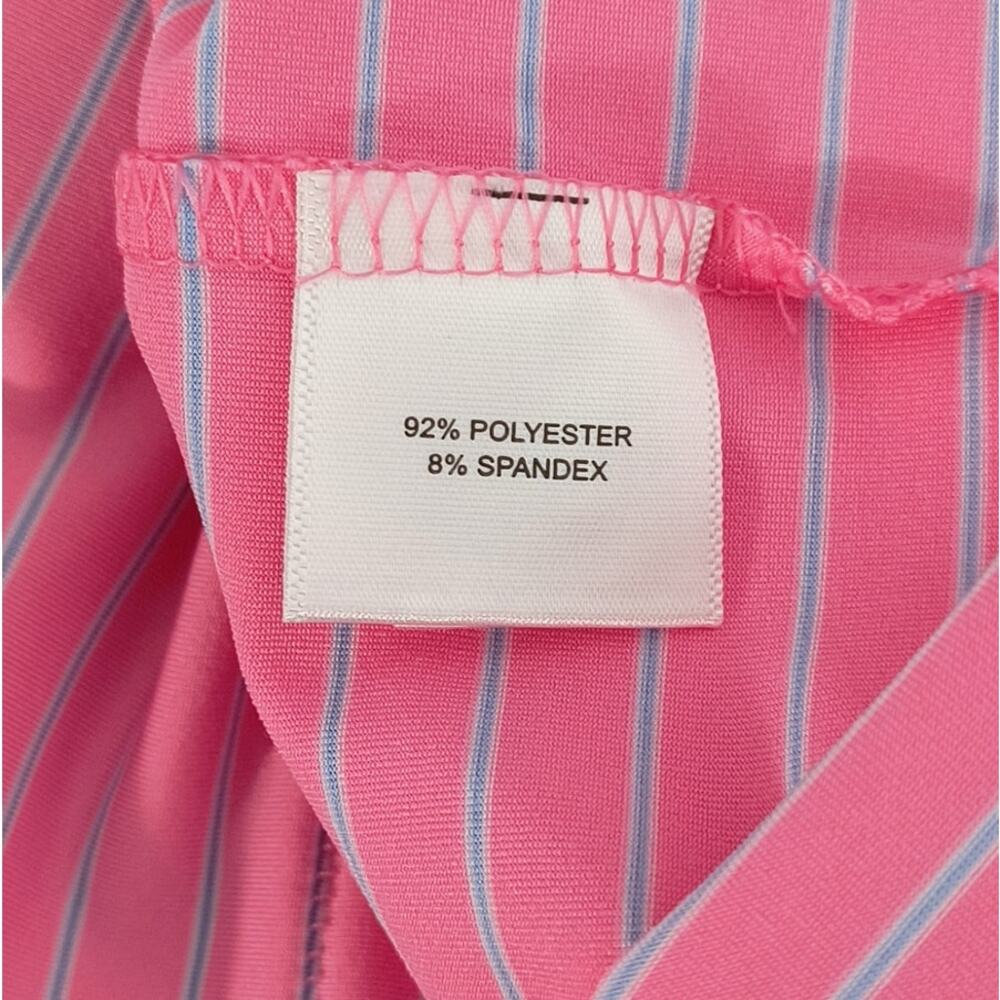 Peter Millar Summer Comfort Golf Polo Shirt Mens Sz XL Pink Stripe Short Sleeve - Picture 11 of 16
